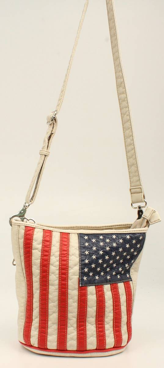 Nocona Americana American Flag Bucket Bag