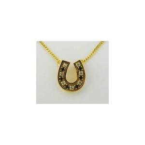 Finishing Touch Crystal Channel Horseshoe Necklace - Jet Black