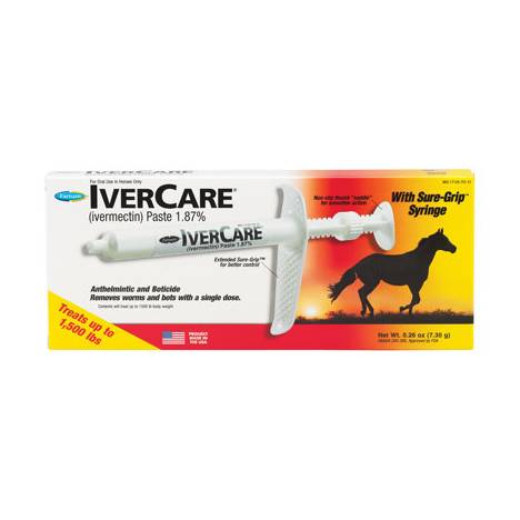 Farnam Ivercare Sure Grip Paste Horse Dewormer