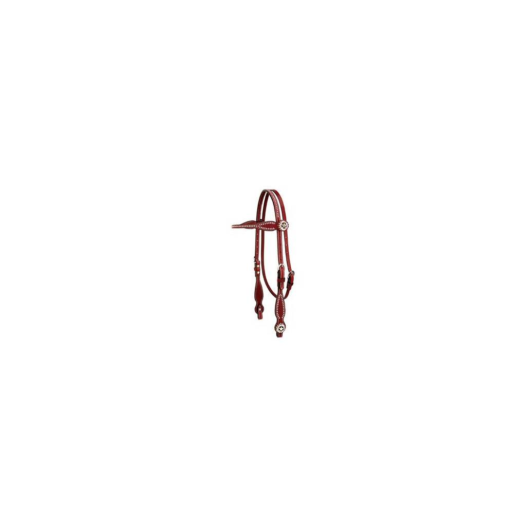 Weaver Texas Star Browband Headstall