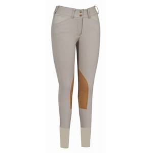 Ladies Silicone Knee Patch Natural Rise Cotton Breeches