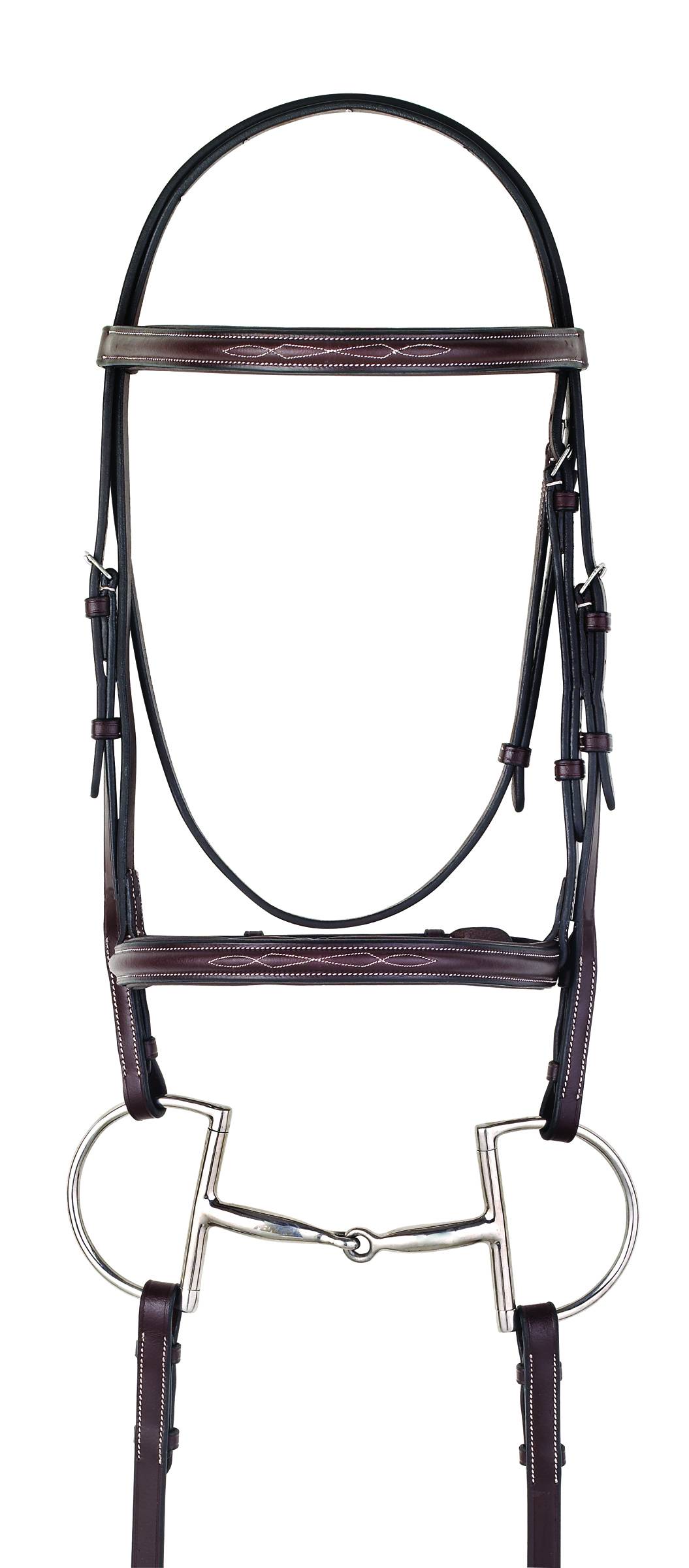 Camelot Gold Fancy Raised Padded Bridle with Reins