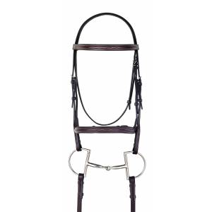 Camelot Gold Fancy Raised Padded Bridle with Reins