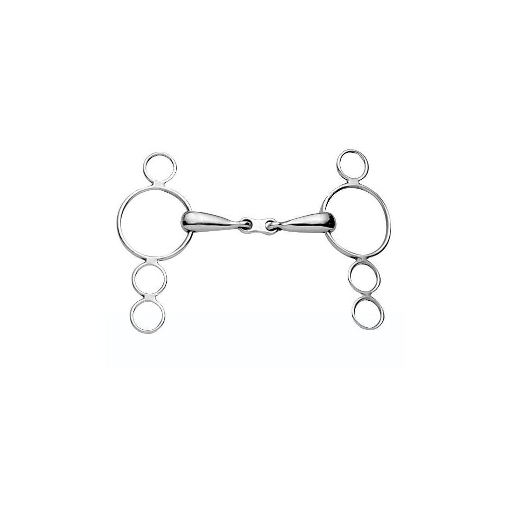 Korsteel French Link 3 Ring Gag