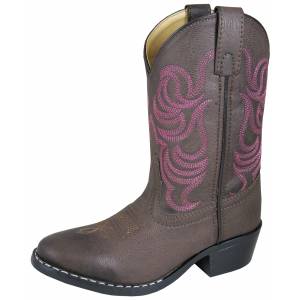 Smoky Mountain Monterey Boots - Youth - Brown/Pink