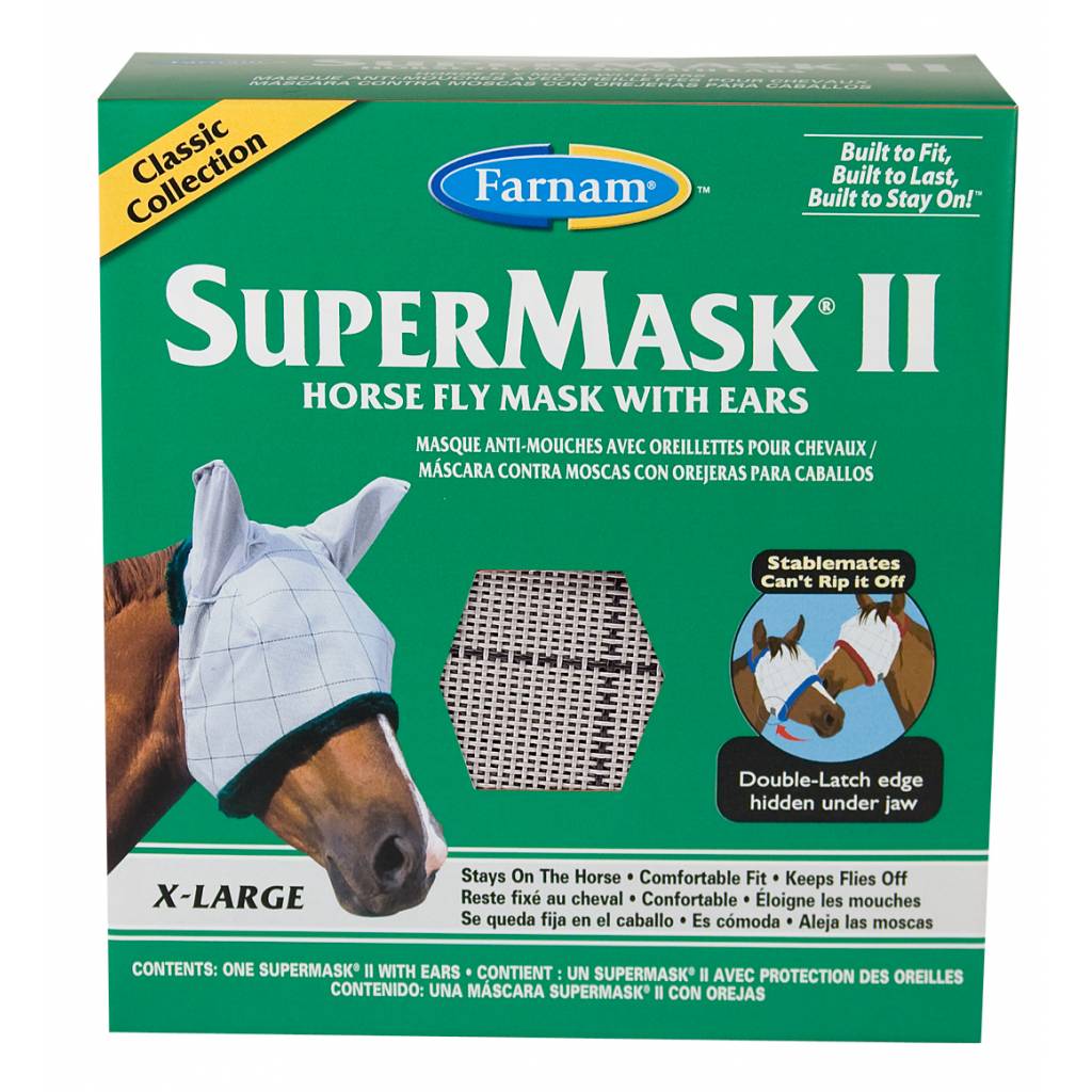 Supermask II Horse Fly Mask with Ears Classic Collection