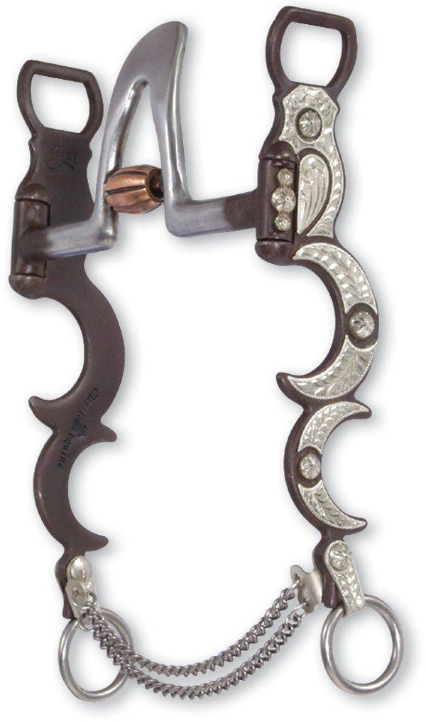 5-741190 Classic Equine Moon Cheek Bit - Spade with Roller sku 5-741190