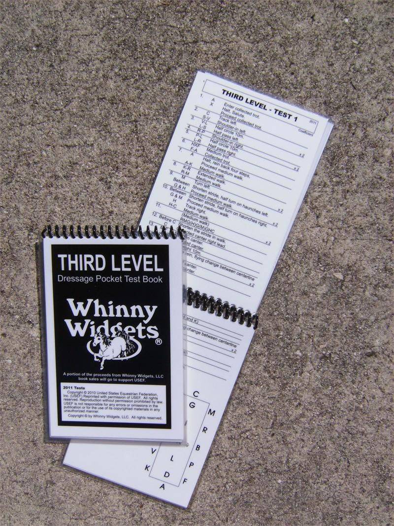 Whinny Widgets 2015 Dressage Test Book - 3rd Level