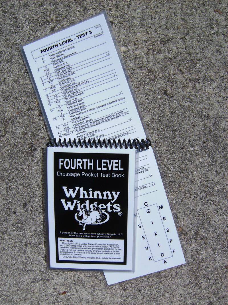 Whinny Widgets 2015 Dressage Test Book - 4th Level