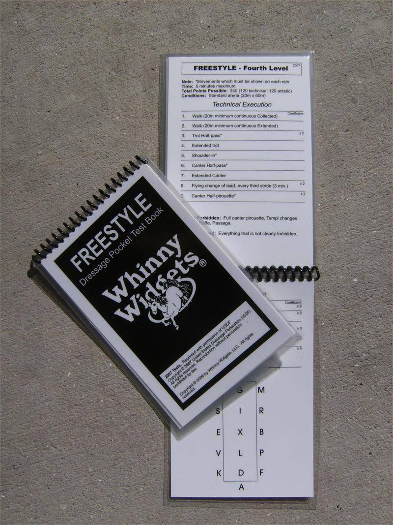 Whinny Widgets 2015 Dressage Test Book - Freestyle