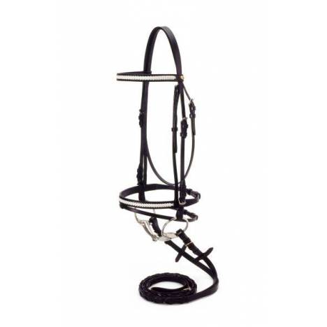 Silver Fox Snaffle Show Bridle