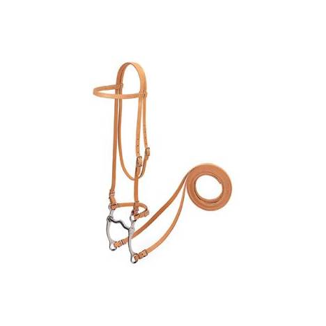 Weaver Harness Leather Browband Bridle with Single Cheek Buckle