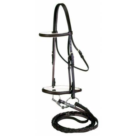 EquiRoyal Padded Noseband Snaffle Bridle