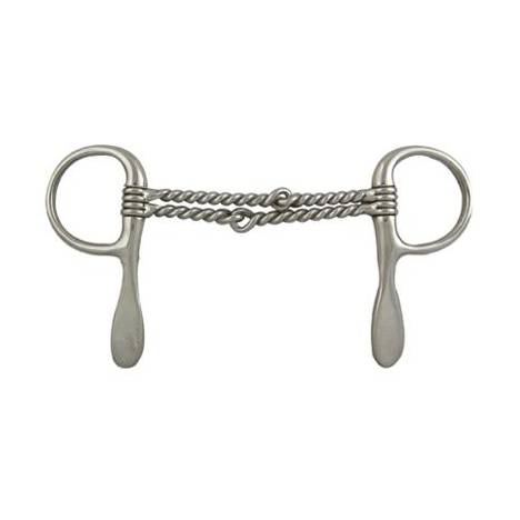 Coronet Double Twisted Wire Half Cheek Bit - 2 Shanks