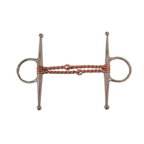 Coronet Copper Mouth Double Twisted Wire Full Cheek Bit