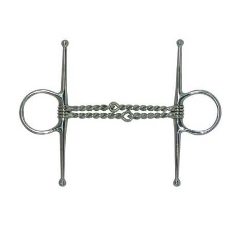 Coronet Double Twisted Wire Full Cheek Snaffle Bit