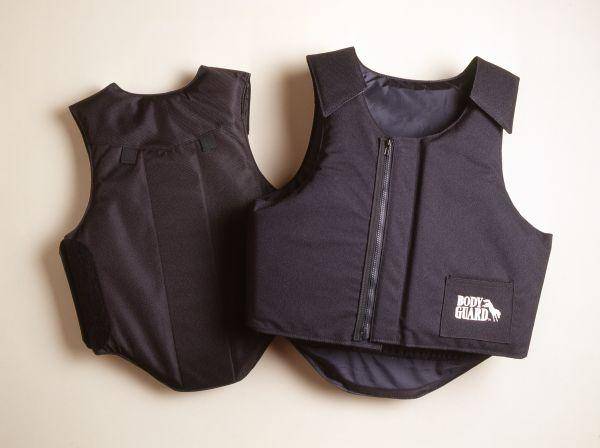Tough 1 Rodeo Bodyguard Protective Vest with Spine Pad and Zipper Fronts 