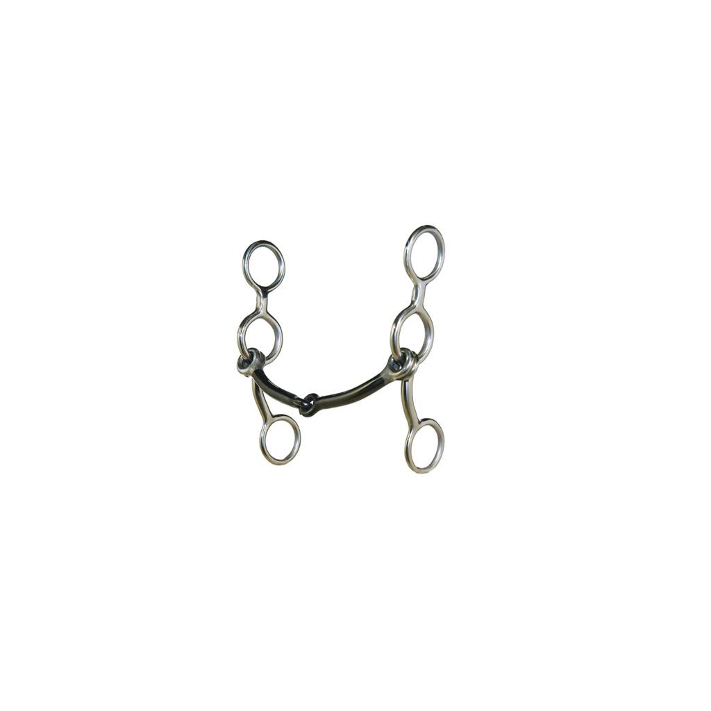 Metalab Junior Cow Horse Smooth Snaffle Gag Bit