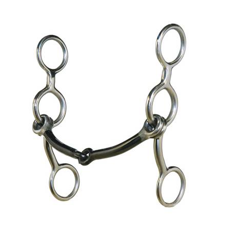 Metalab Junior Cow Horse Smooth Snaffle Gag Bit