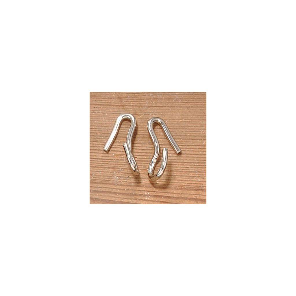 EquiRoyal Chrome Plated English Curb Hooks