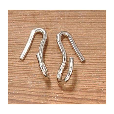 EquiRoyal Chrome Plated English Curb Hooks