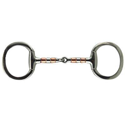 5-187388 Coronet Copper and Steel Rollers Eggbutt Snaffle B sku 5-187388