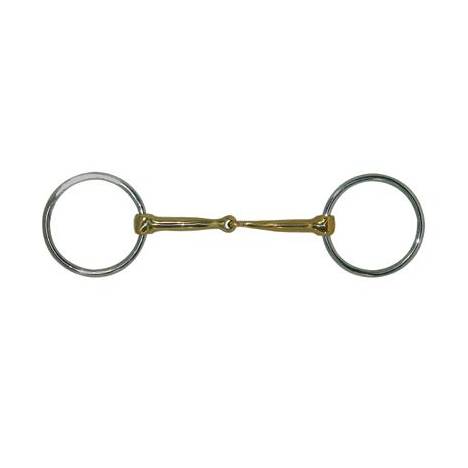 Coronet Heavy Ring with Brass Mouth Snaffle Bit