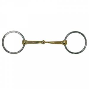 Coronet Heavy Ring with Brass Mouth Snaffle Bit