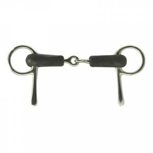 Coronet Rubber Mouth Half Cheek Snaffle Bit