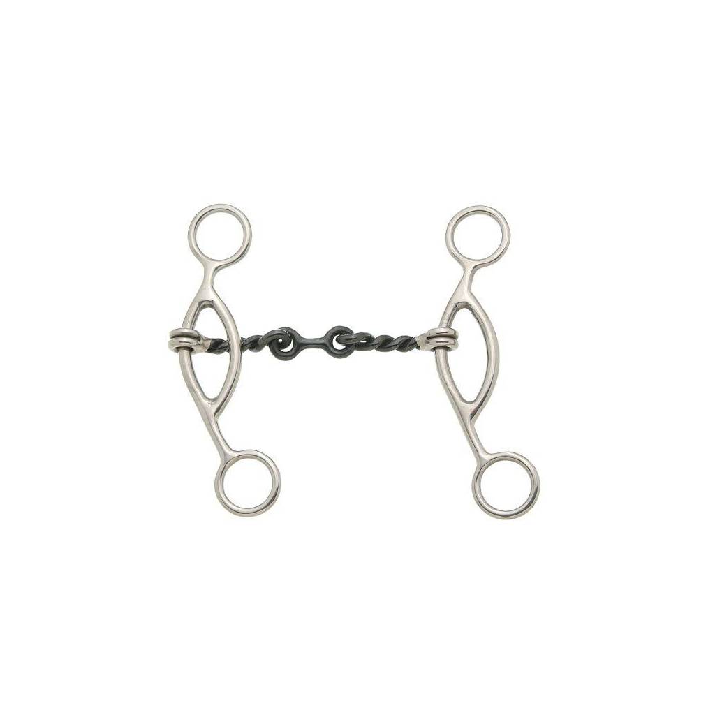 Kelly Silver Star Sweet Iron Gag Dogbone Snaffle