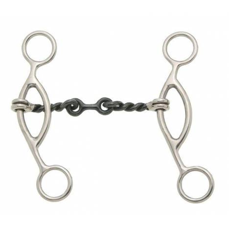 Kelly Silver Star Sweet Iron Gag Dogbone Snaffle