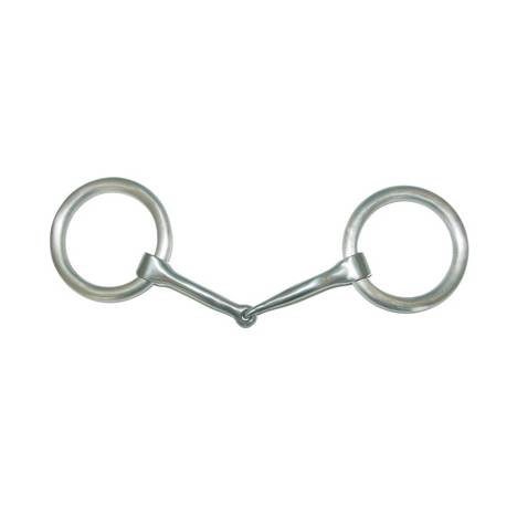 Metalab Performer Stainless Steel Brushed O-Ring Snaffle Bit