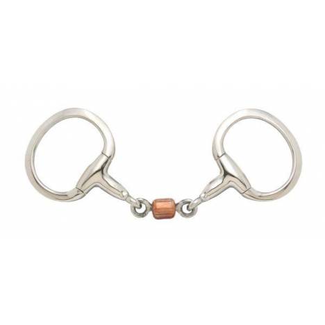 Kelly Silver Star 3-Piece Roller Eggbutt Snaffle