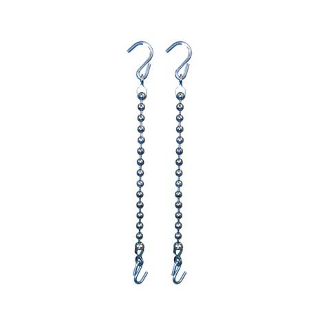 Rein Chain With Balls, Stainless Steel Hooks