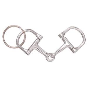 Heavy Chrome Equestrian Key Ring - D-Ring Snaffle Bit Key Ring Design -  CS-K119/269 — Pieces Of Argentina
