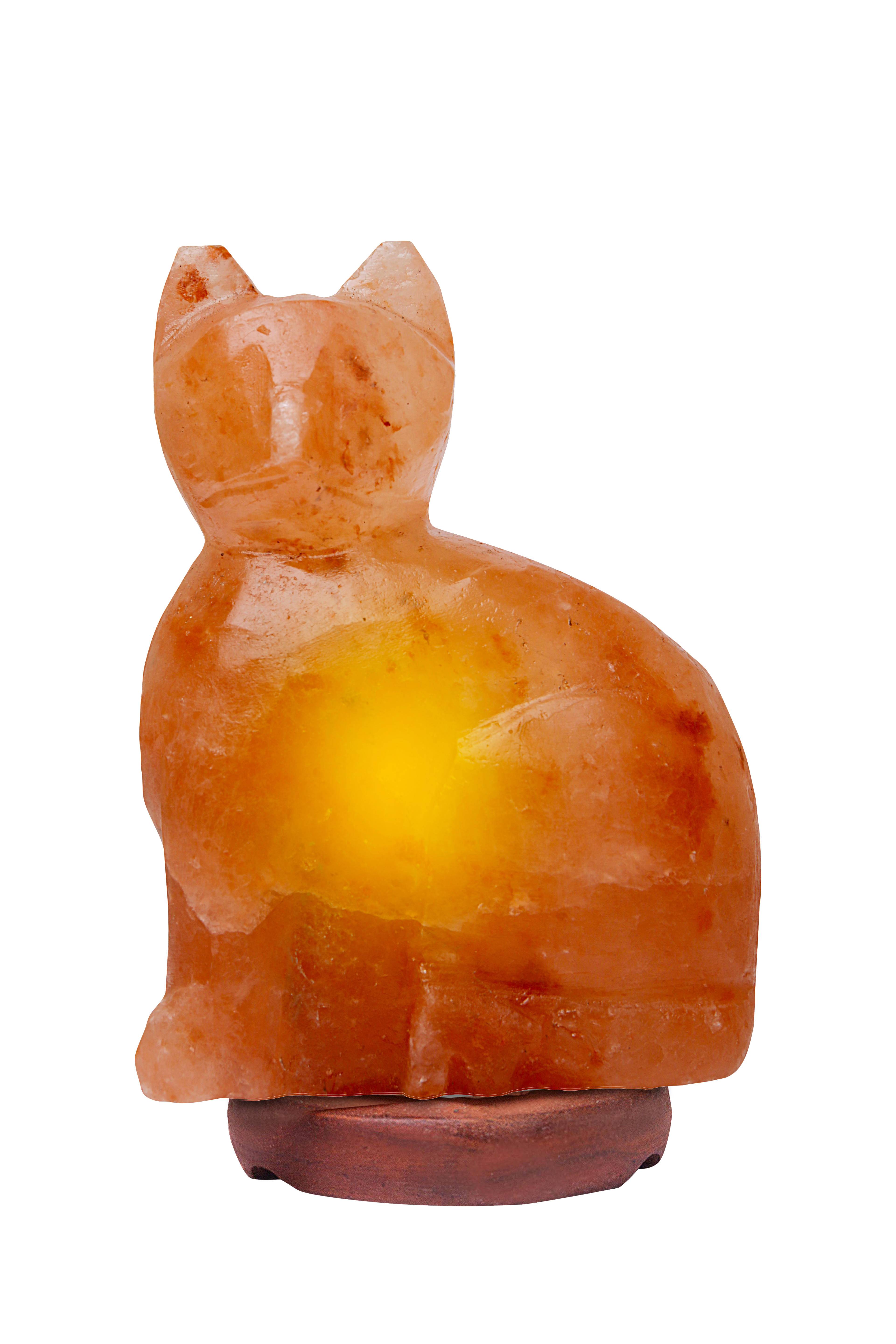 5-950912 Himalayan Rock Salt Cat Lamp sku 5-950912