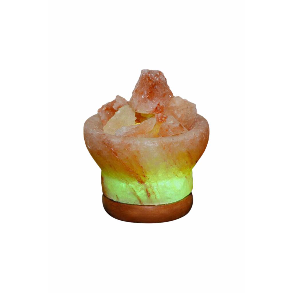 Himalayan Rock Salt Mini Fire Bowl Lamp