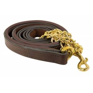 Perris Soft Padded Leather Lead with Custom Nameplate