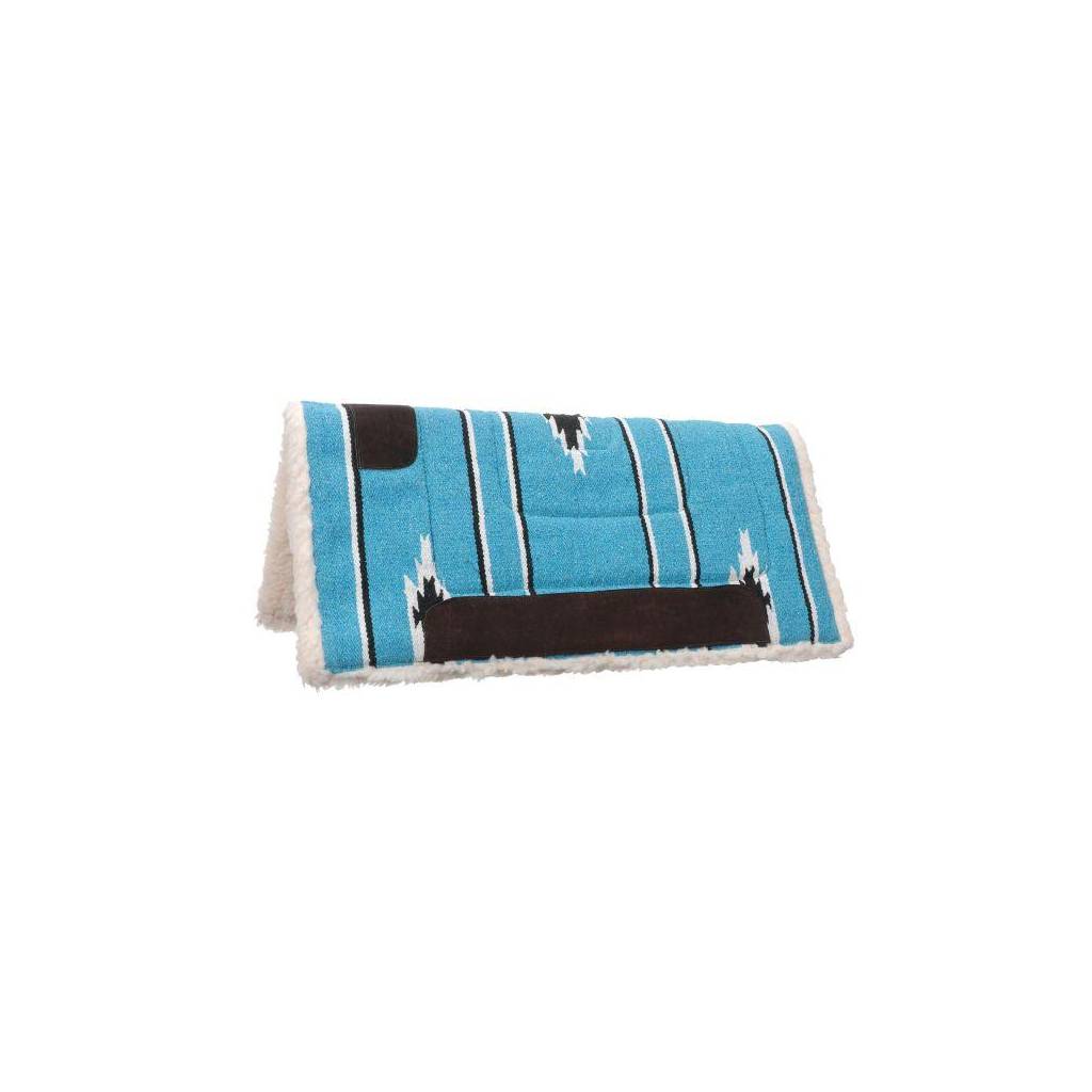 Tough-1 Square Saddle Pad/Fleece Bottom