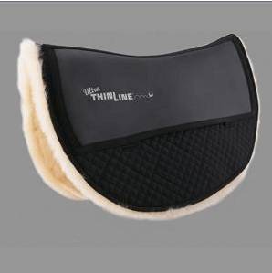 Ultra Thinline Sheepskin Comfort Western Saddle Pad