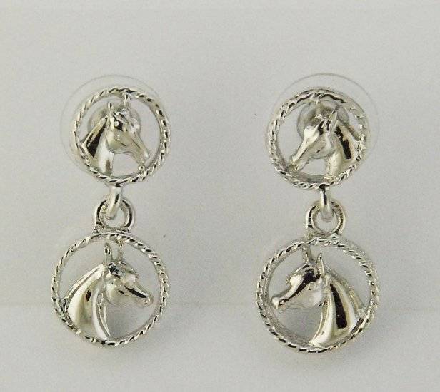 5-475056 Finishing Touch Horse Heads In Circles Earrings sku 5-475056