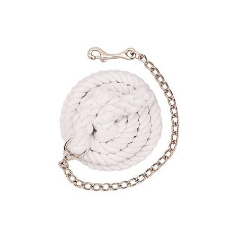 Weaver Cotton Lead Rope with Nickel Plated Chain and Snap