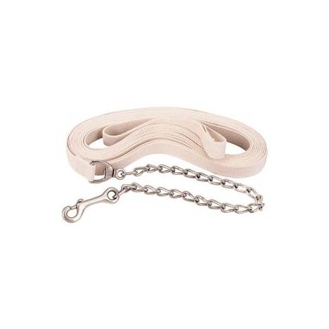 Weaver Flat Cotton Lunge Line with Chain and Snap