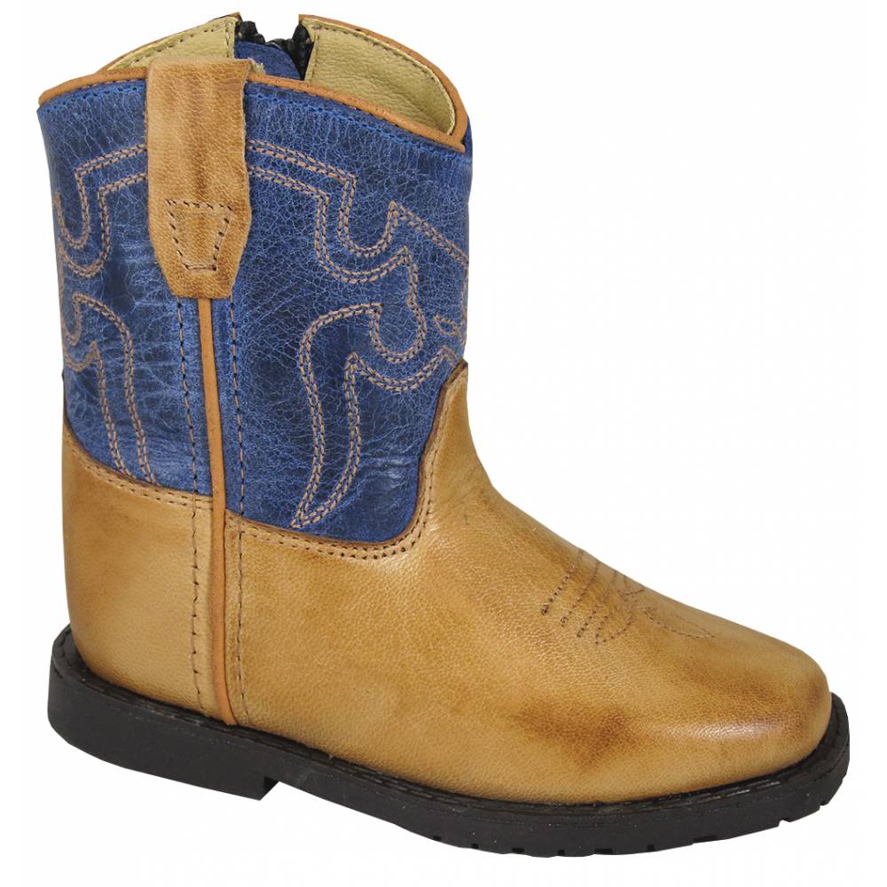 Smoky Mountain Autry Boots - Toddler - Tan/Blue