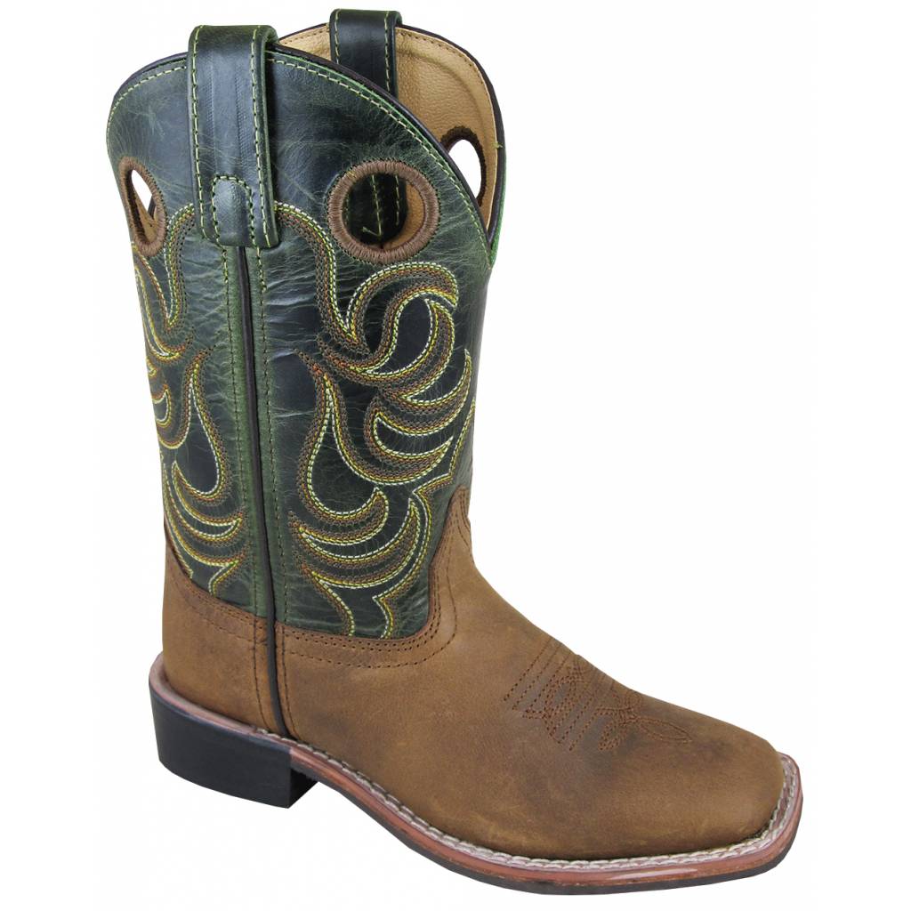 Smoky Mountain Jesse Boots - Youth - Brown/Dark Green