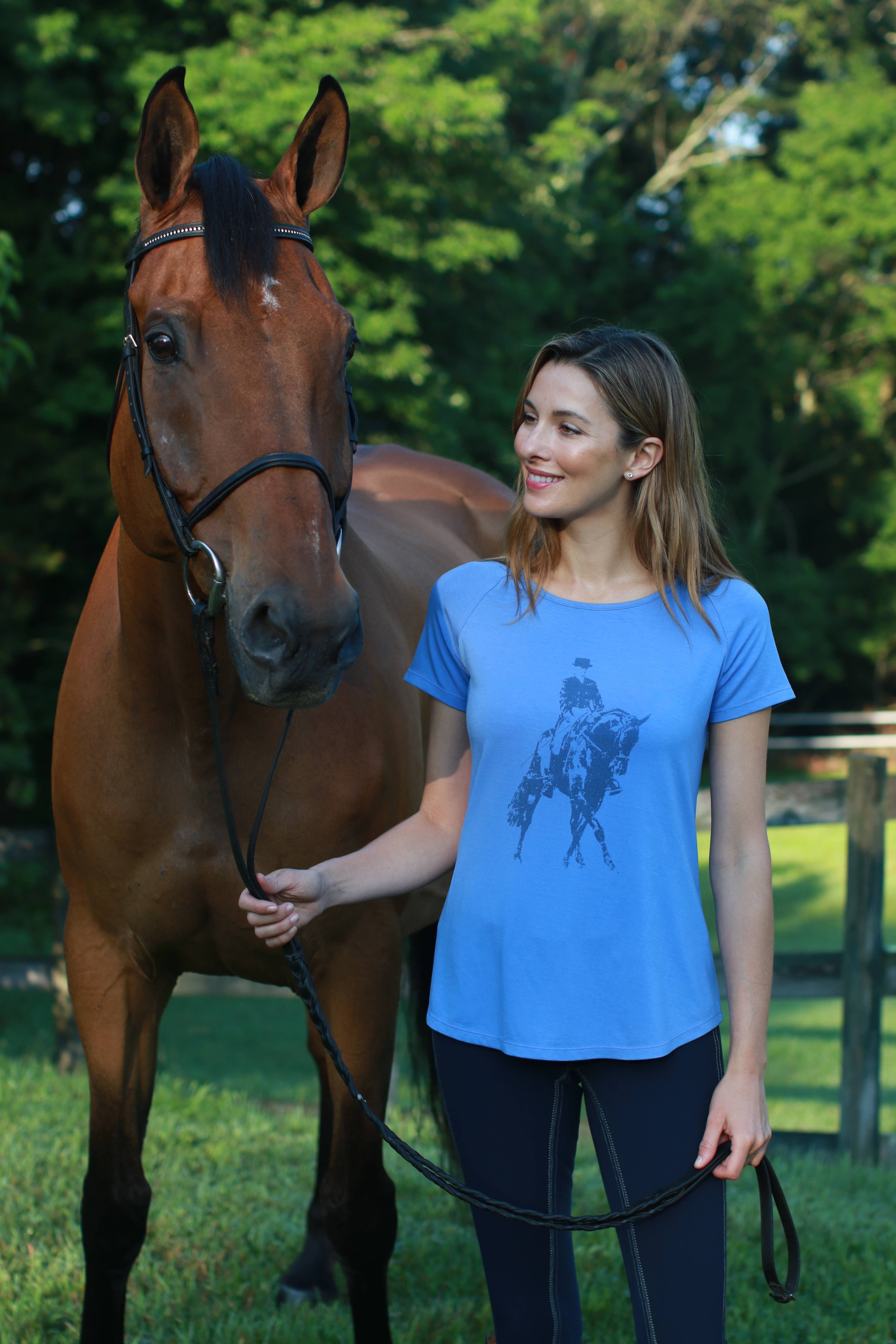 Chestnut Bay Ladies Spirit Discipline Tee - Dressage