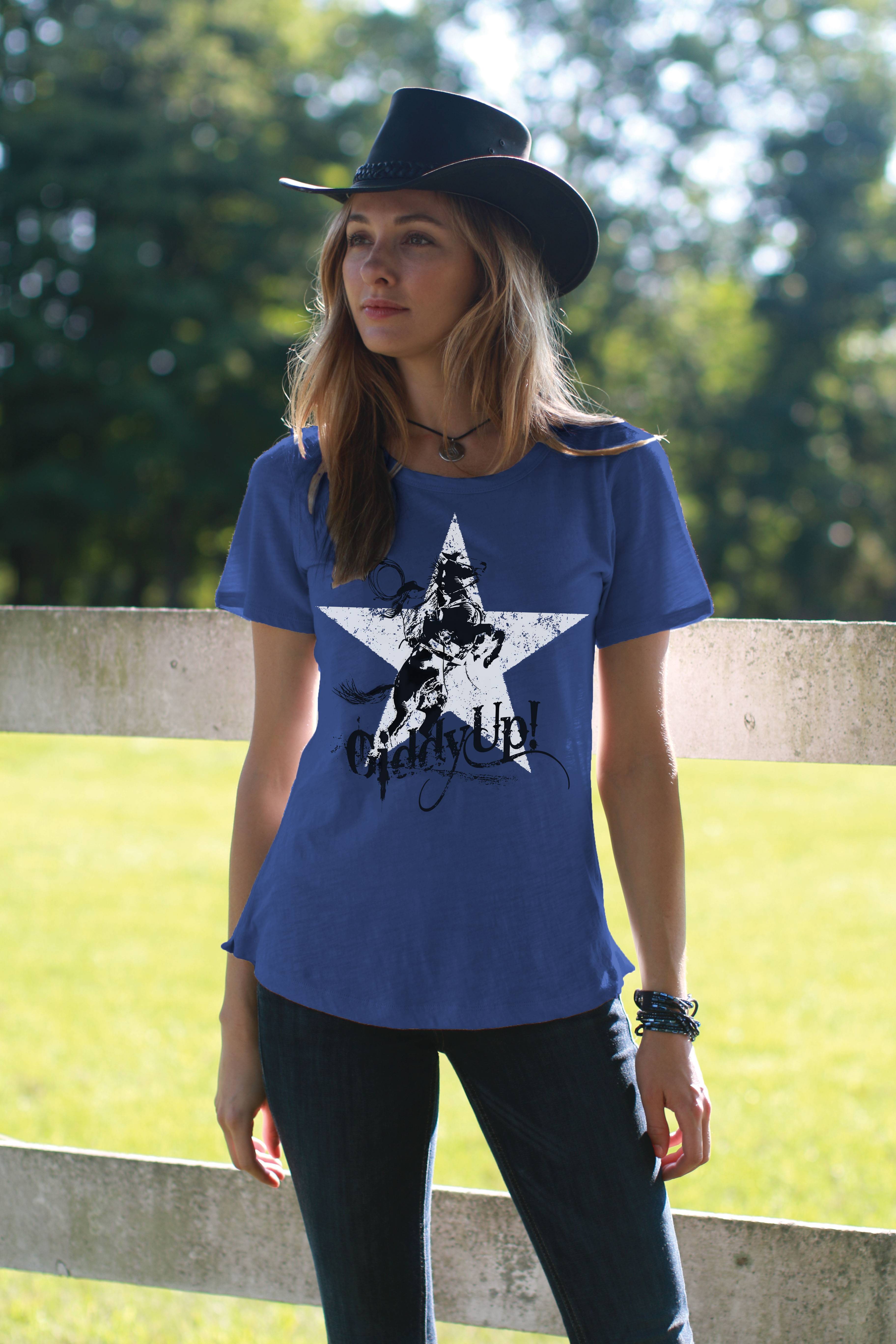 Chestnut Bay Ladies Vintage Tee - Giddy Up