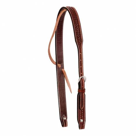 Wildfire Saddlery Leather Spider Stamped Slip Ear Headstall