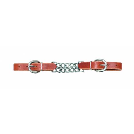 Wildfire Saddlery Harness Leather Double Chain Curb Strap