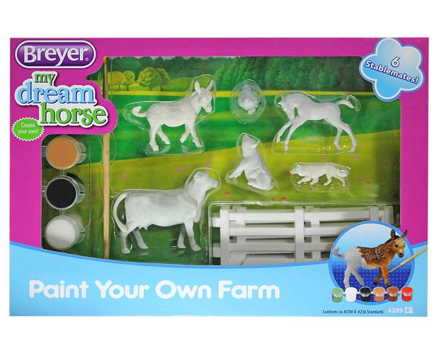 4-102082 Breyer 2017 Paint Your Own Farm sku 4-102082